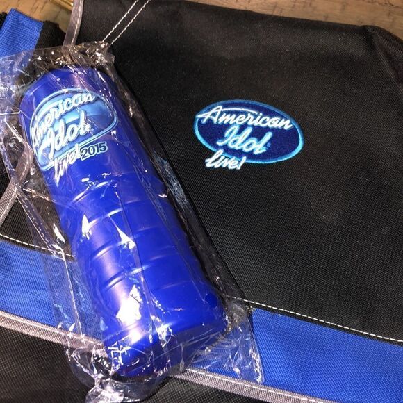 American 🇺🇸 Idol Live Messenger Bag & Water 💧 Bottle NEW SWAG from 2015 Fun! - Picture 15 of 17